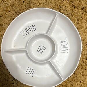 White Ceramic Snack Platter